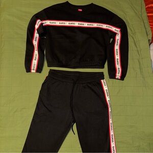 GUESS Black Set w/ Red & White Accents Women’s S/M
